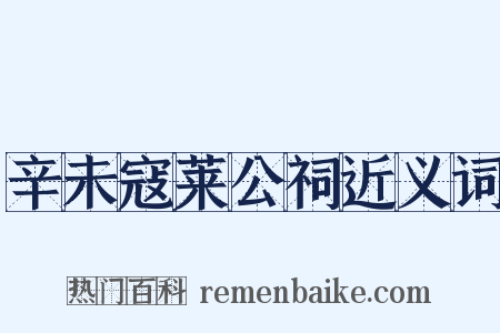 辛未寇莱公祠近义词是什么意思的图片